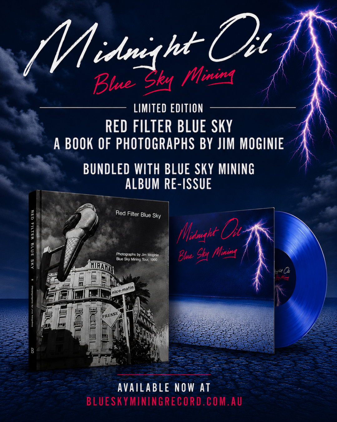 Midnight Oil – Blue Sky Mining (Limited Edition Clear Blue Vinyl +